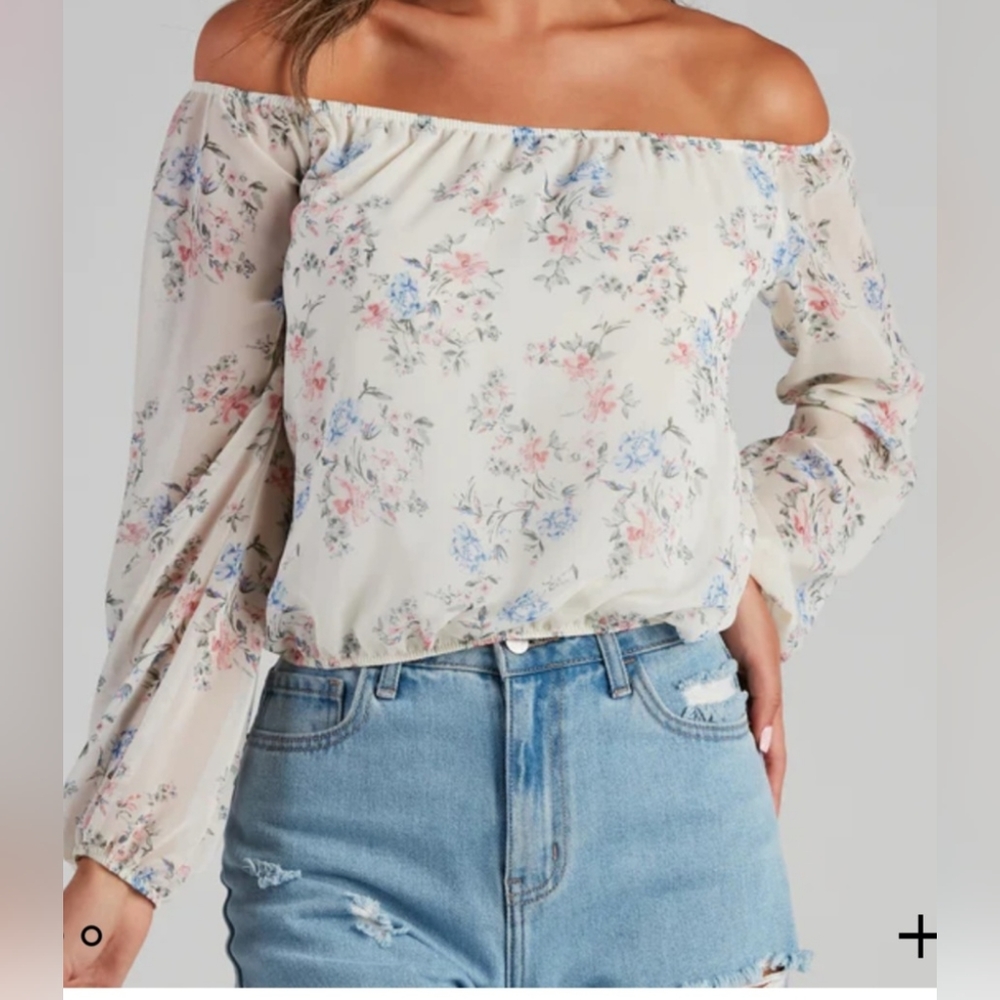 Flower Chiffon Blouse